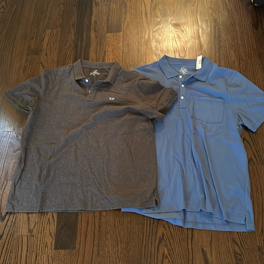 2 polos vineyard vines j crew xl